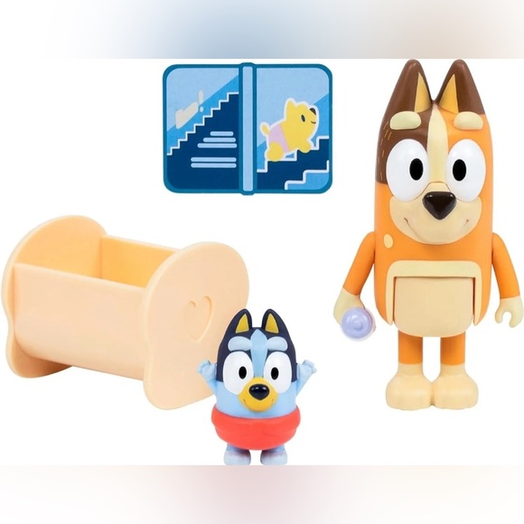 Bluey Baby Race Book & Matching Story Starters Figures / Toy - New - Picture 5 of 13